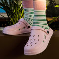 Summer Hollow Out Closed Toe Non-slip Slippers Soft Bottom Clogs Sandals Women Men Lightweight Outdoor Thick-soled Garden Shoes.