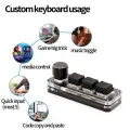 Macropad Macro Mechanical Keyboard RGB Mini Gaming Custom Programming Knob Keypads Red Switch 3 Keys For Photoshop. 