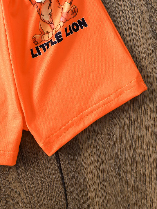 2pcs%20Summer%20Baby%20Boys%20Lion%20King%20Print%20Tank%20Top%20Set,%20Fierce%20Soul%20Graphic,%20Casual%20Daily/Outdoor%20Play,%209-12M,%20Contrast%20Trim%20Vest%20-%20Image%206