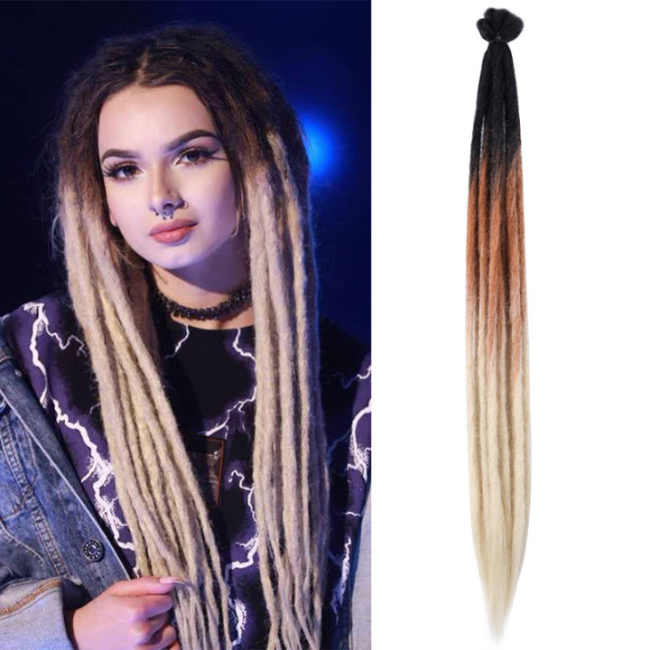 Dreadlock Handmade Crochet Braids Hair Synthetic 20 Inches Dread ...