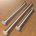 Durable Stainless Steel Clothes Drying Rack Adjustable 35-80cm Telescopic Pole Flexible Curtain Rod for Balcony Bathroom.