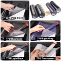 High Quality TPU PPF Film 0.3*3M/2M/1M/0.5M Car Headlight Protective Film Self-Healing Anti Scratches Light Black/ Smoked Black.