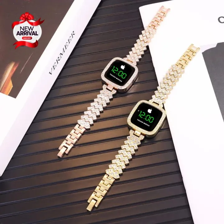 HOT%20DEAL%20NO%201%20Full%20Diamond%20Touch%20Screen%20LED%20Watch%20Steel%20Chain%20with%20Diamonds%20Ladies%20Watches%20For%20Female%20Women%20Girl%20-%20Image%203