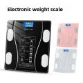 Simple household electronic scale, human body scale, precise weighing, intelligent charging model electronic body weight scale. 