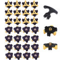 30pcs Soft Golf Shoe Spikes Metal Thread Studs Replacement Fit Golf Spike With Wrench Tool. 