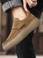 Outdoor Fashion Sports Walking Board Shoes New Fashion Platform Suede Leather Mens Casual Shoes High Quality Men's Thick Bottom. 