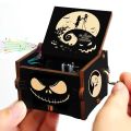 HOT Wooden Hand Crank Black Jurassic Park Music Box Children's Holiday s Christmas s New Year . 
