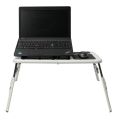 Multi-Function Folding Laptop Desk Table Laptop Stand Holder With 2 USB Cooling Fans Mouse Pad For Bed. 