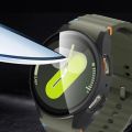 Tempered Glass+Case for Samsung Galaxy Watch 7/6/5/4 cover 44mm 40mm Full PC bumper screen protector Galaxy watch FE Accessories.