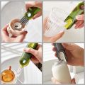 3 in 1 Multifunctional Cleaning Brush, 3 in 1 Tiny Bottle Cup Lid Detail Brush Straw Cleaner Tools Multi-Functional Crevice Cleaning Brush, Multipurpose Bottle Gap Cleaner Brush. 