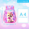 Backpack for girls, 13" Toddler Preschool Kids Bookbag, Cute Cat Kindergarten Schoolbag. 