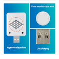 Wireless Doorbell DC 5V and RF433 MHz Pairing Remote Control 30 Ringtongs Volume Adjust Home Outdoor USB Door Bell Bed Care Call.