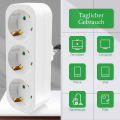 2pcs European Conversion Plug Electrical Socket German Standard 250V 16A Multiple Plug Power Socket Adapter 3AC Outlet for home. 