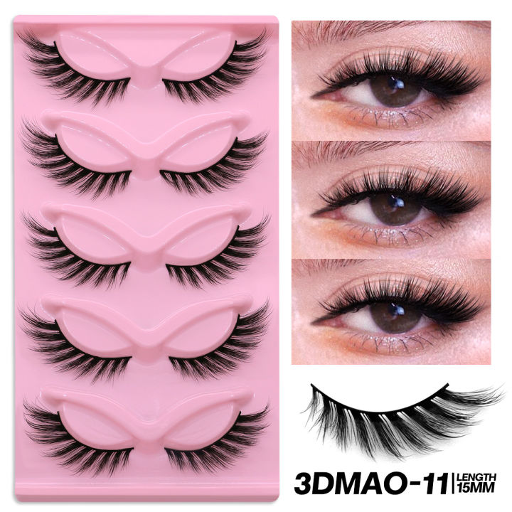 GROINNEYA%20Cat%20Eye%20Lashes%20Mink%20Eyelashes%203D%20Curl%20Winged%20Natural%20Realistic%20Messy%20End%20Eye%20Elongated%20False%20Eyelashes%20Soft%20Fake%20Lashe%20-%20Image%207