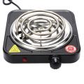 Single Burner Electric Hot Plate Stove 1500W Black Color. 