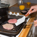 Stainless Steel Square Head Steak Cooking Spatula Wood Handle Pizza Shovel Pancake Beef Turner Scraper BBQ Utensils For Kitchen. 