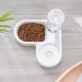Automatic Drinking Love Pet Bowl Moisture-proof Cat Bowl Dog Basin Dual-use Multi-functional Drinking And Feeding. 