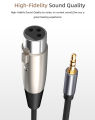 XLR 3 Pin Male to Female 3.5mm Jack to XLR Audio Cable For Microphone Speakers Sound Consoles Amplifier XLR Cable Connector 1.5m. 