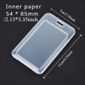 3Personalized Double-Sided Transparent Card Holder - ID Card、Work ID Card、Student ID Card、Factory Certificate、Bus Card、Film Card. 