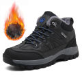 Brand Winter Men's Boots Warm Men's Snow Boots High Quality Leather Waterproof Men Sneakers Outdoor Men Hiking Boots Work Shoes. 