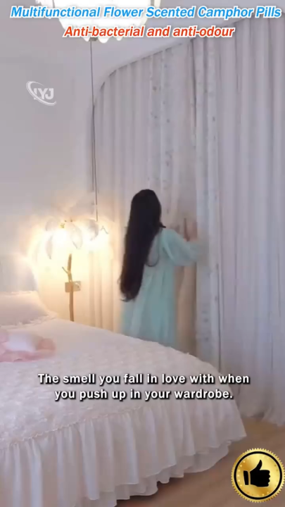 Insect Repellent Mildew Proof Floral Camphor Balls (48pcs/pack)