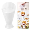 Premium Quality French Fries Dipping Cup Cone Ketchup Salad Cup ,good quality cup , double sided cup , stylish cup, gifts cup good quality salad and extra things cup. 