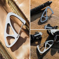 Keychain Carabiner Ring Key Holder Men Gift Travelling Easy Carrying Stainless Steel Climbing Hook Key Portable Parts. 
