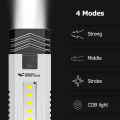 Smiling Shark SD-0701 Flashlight Super Bright LED Cycle Light Rechargeable Waterproof Torch Light for Camping Hiking Outdoors.