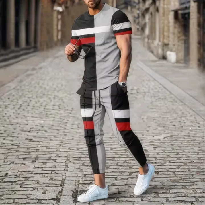 Summer%20Fashion%20Men's%20T-Shirt%20Suit%20Sportswear%203D%20Printed%20Sportswear%20Short%20Sleeved%20T-Shirt%20Long%20Pants%20Street%20Wear%202-Piece%20Set%20-%20Image%205