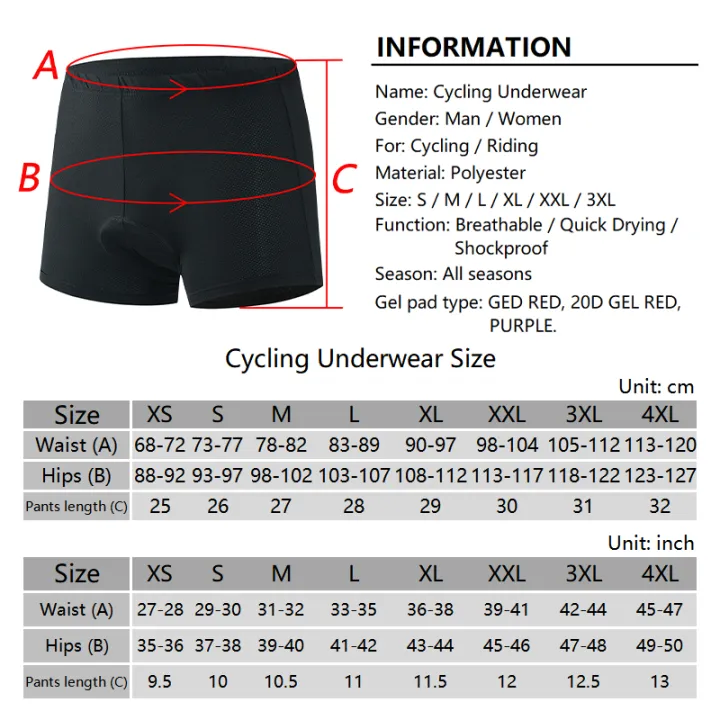 Shockproof%20Cycling%20Shorts%20Gel%20Pad%20Tight%20Bike%20Briefs%20Black%20Cycling%20Underwear%20Comfortable%20Bicycle%20Underpants%20Cushion%20Shorts%20-%20Image%205