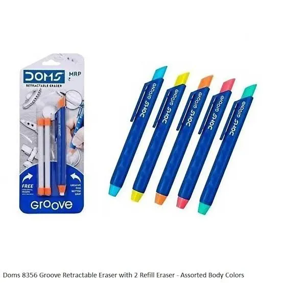 DOMS%20Groove%20Retractable%20Eraser%20set%20-%20Image%202