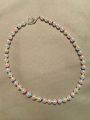 Customizable Pearl Choker - Beaded Choker - Pearl Flower Choker - Pearl Beaded Necklace - Pearl Flower Beaded Choker - Beaded Flower Choker. 