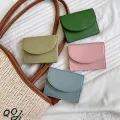 Koko Korean style wallet with magnetic buckle for women ins fashion color block dopamine coin purse card holder short wallet #88013. 