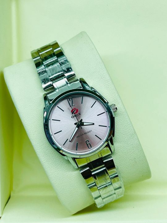ORIX Stainless Dial Steel Silver Watches For Ladies