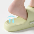 Thick Bottom Cloud Slippers Women Fashion Letter Print Platform Sandals Woman 2025 Comfortable Soft Sole Beach Pillow Slides. 
