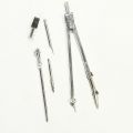 Professional Drawing Compass Setting Geometry/Mathematics OR Engineer Students Drawing Metal Compass With Pencil Leads Ink Drawer - 5pc Set. 
