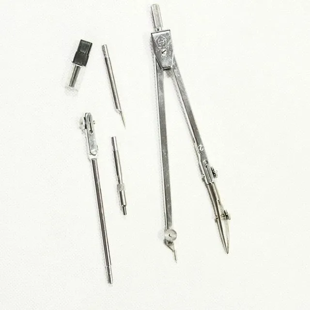 Professional%20Drawing%20Compass%20Setting%20Geometry/Mathematics%20OR%20Engineer%20Students%20Drawing%20Metal%20Compass%20With%20Pencil%20Leads%20Ink%20Drawer%20-%205pc%20Set%20-%20Image%204