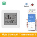 Original Mijia Bluetooth Thermometer 2 Wireless Smart Electric Digital Humidity Thermometer Sensor Monitor Works with Mijia APP. 
