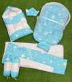 7 Pcs Baby Bedding Set Super Soft High Quality Complete Newborn Bister. 