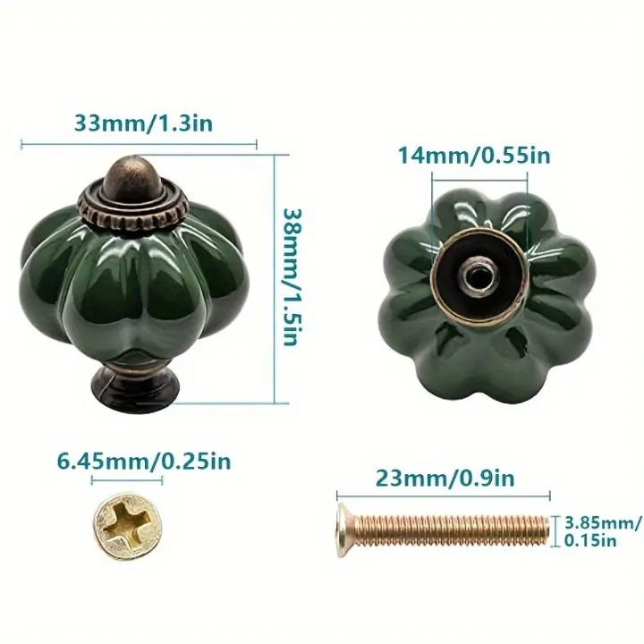 3/6/12PCS%20Polished%20Metal%20&%20Dark%20Green%20Ceramic%20Knobs%20Set%20-%20Secure%20Cabinet%20and%20Dresser%20Pulls%20with%20%20Hardware%20for%20Home%20Decoration%20-%20Image%203