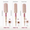 1Pcs New 6 Sizes Professional Wood Handle Bristle Round Hair Brush Alumium Barrel Curly Rolling Brushes Salon Hairderssing Tools. 