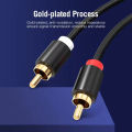 HIFI Stereo RCA Cable 2RCA to RCA Audio Cable Male To Male Aux Cables for Home Theater HDTV DVD Loudspeaker Box Power Amplifier. 