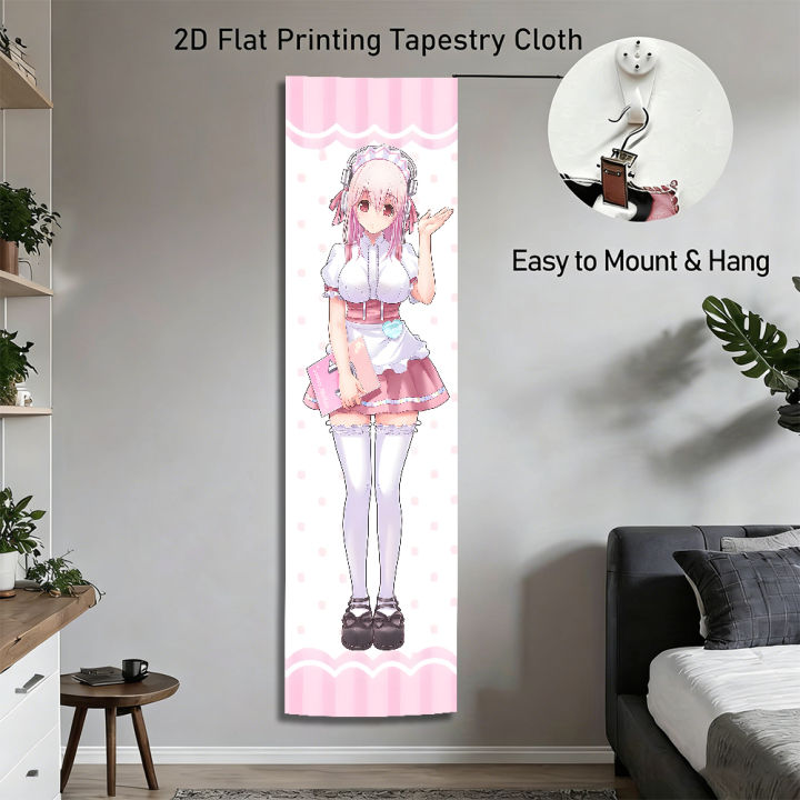 Super%20Sonico%20Maid%20Outfit%20Vertical%20Tapestry,%20Pink%20Polka%20Dot%20Wall%20Scroll,%20Kawaii%20Anime%20Long%20Hanging%20Decor%20for%20Bedroom,%20Otaku%20Room,%20-%20Image%205