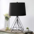 Rafeeq Store Modern Geometric Wired Metal Hollowed Out Table Lamp, Black | Diamond Shaped Table Lamp | Unique Home Decorative Wired Table Lamp | Metal Table Lamp | Lamp For Bedroom | Table Lamp For Study | Table Lamp For Side Table | Best Table Lamp |Lamp. 