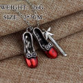 Wizard of Charm Necklace Ruby Red Slippers Jewelry Magic Star Oz Ruby Slippers Gift for Little Girl. 