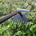 Metal Weed Cleaning Shovel 2 In 1 Garden Rake Stainless Steel 5/6/8/11 Teeth Dual Headed Weeding Tool For Gardening Weeding Tool. 