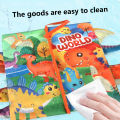 Baby Dinosaur Flipping Book, Sensory Touch Book, Early Development Interactive Baby Cart Soft Toy, Sensory Wrinkle Book.