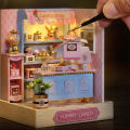 New Miniature Doll Houses DIY Small House Kit Making Room Toys Home Bedroom Decorations With Furniture Wooden Craft DollHouses. 