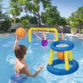 Inflatable Ring Throwing Ferrule Game Floating Basketball Hoop Interactive Water Sport Toy Party Favor Beach Fun Pool accessory. 