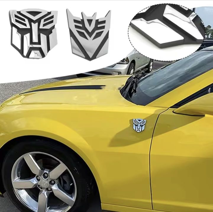 3D Car Stickers Cool Autobots Logo Transformation Badge Emblem Tail Decal Cars Decoration Auto